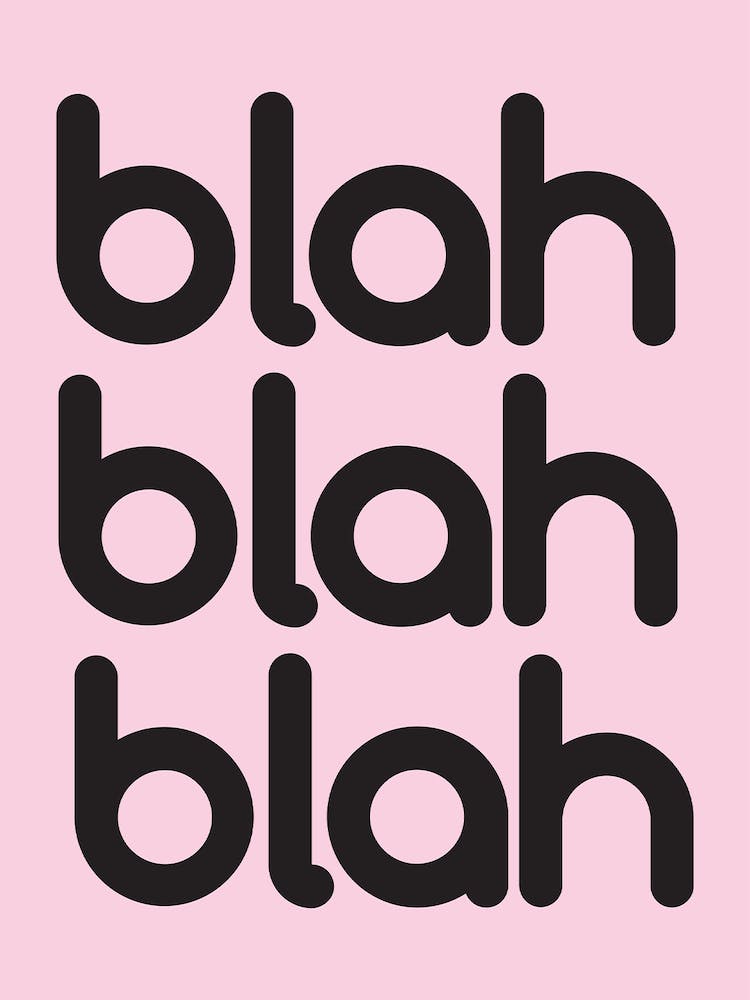 Blah Blah Blah