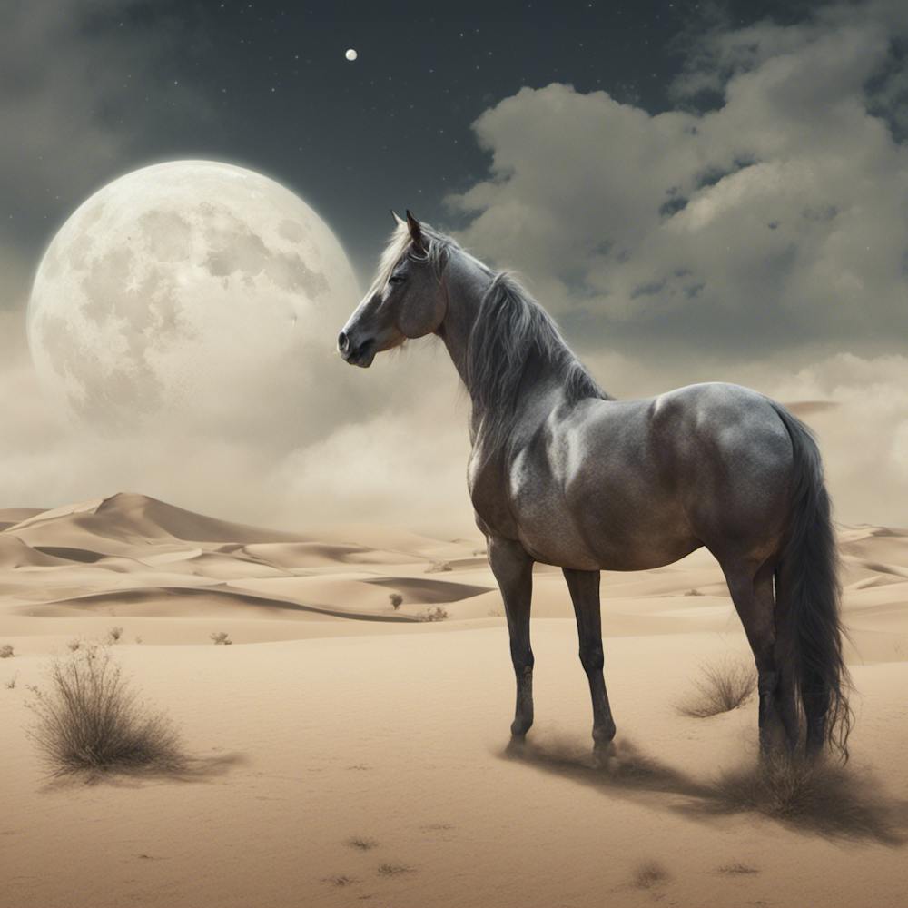 Horse In The Desert