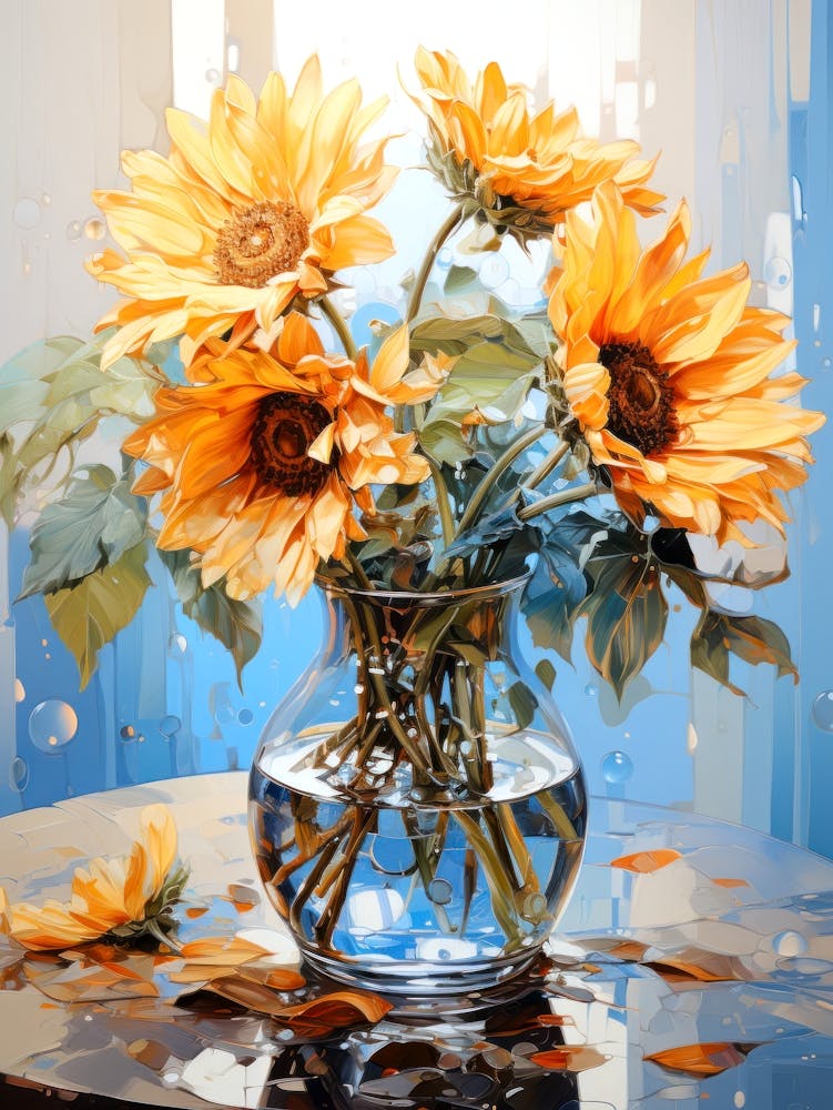 Sunflowers In A Vase 1