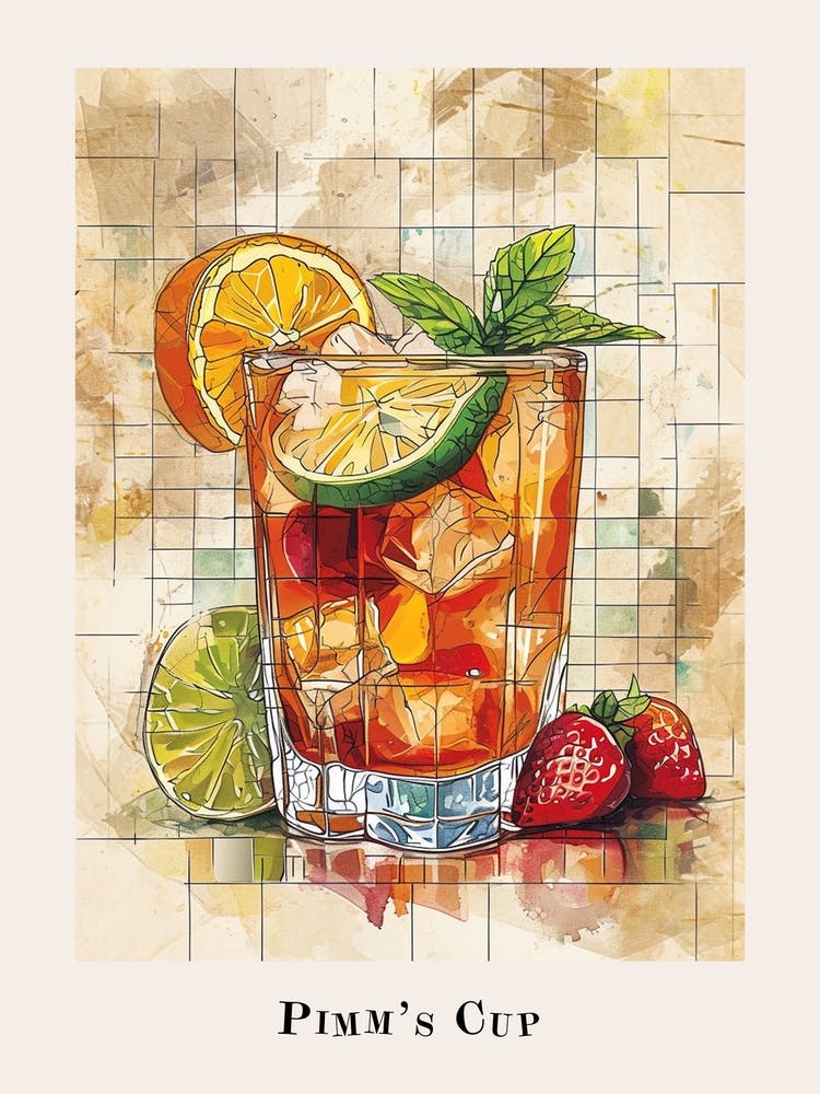 Pimm S Cup Tile Poster 4