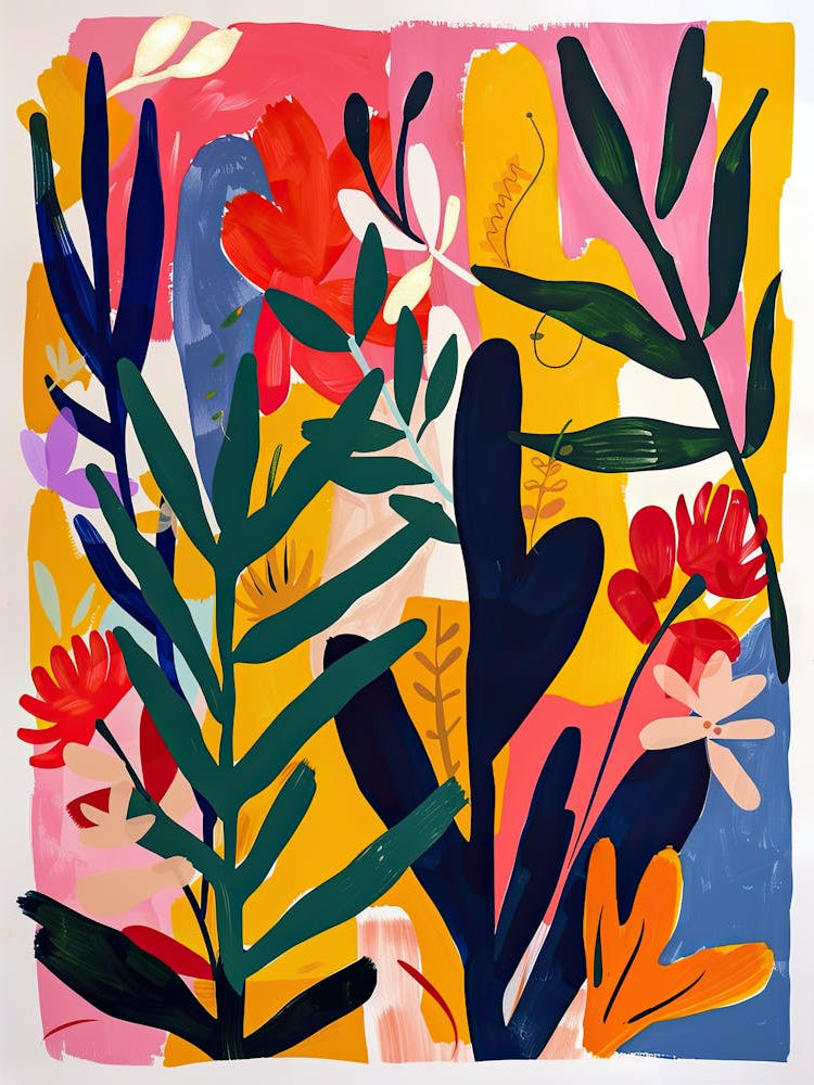 Mystical Leaves Matisse Style