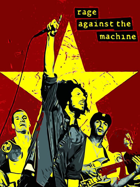 ミュージック RAGE AGAINST THE MACHINE Rage Against The Machine 5 Art Print by music soul – Fy!