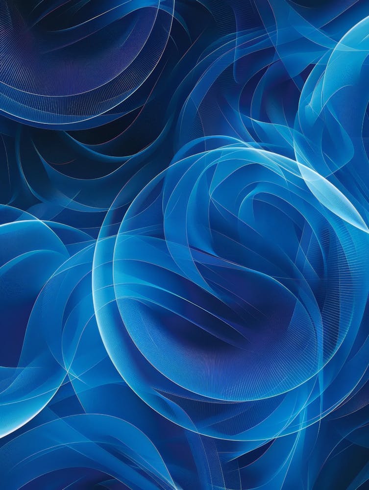 Abstract Blue Swirls