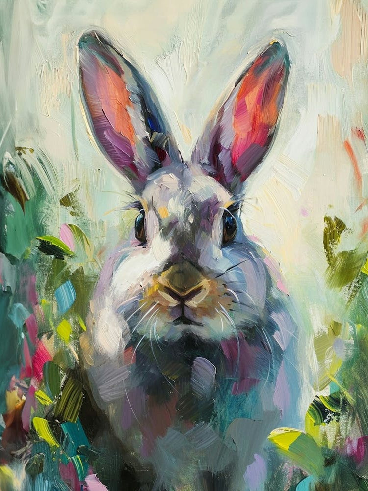 Chinchilla Rabbit Painting 1