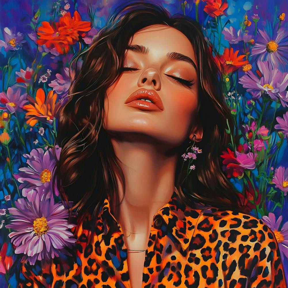 Beautiful Woman With Flowers 2