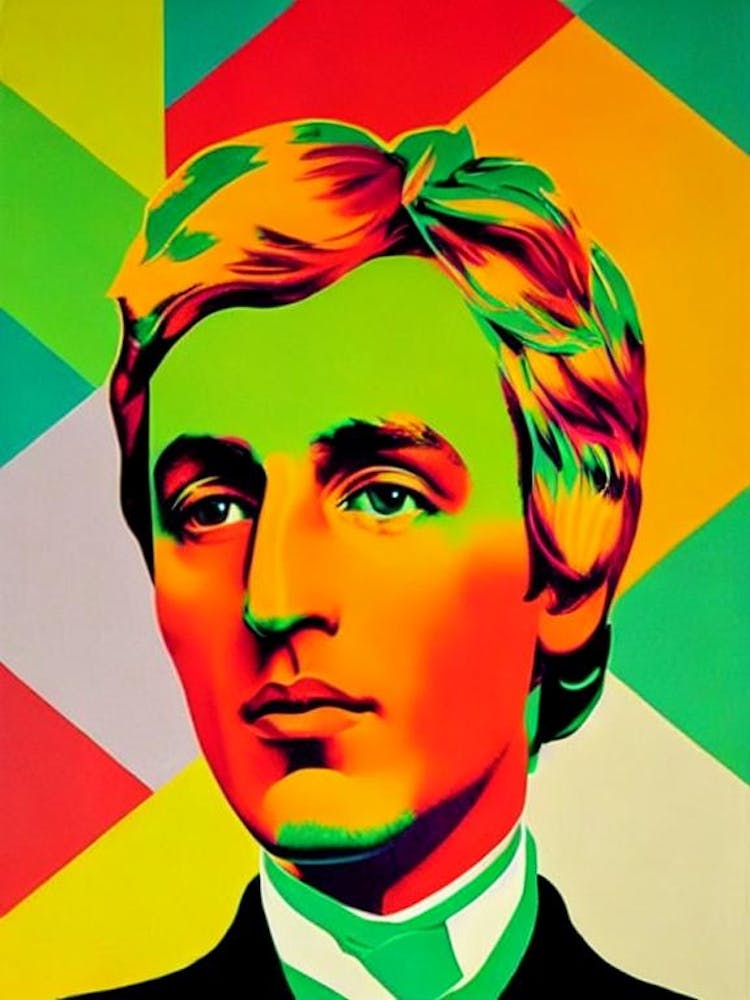 Frédéric Chopin Colourful Pop Art