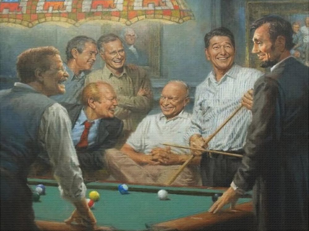 Republican Presidents Painting Canvas Art Historical Painting