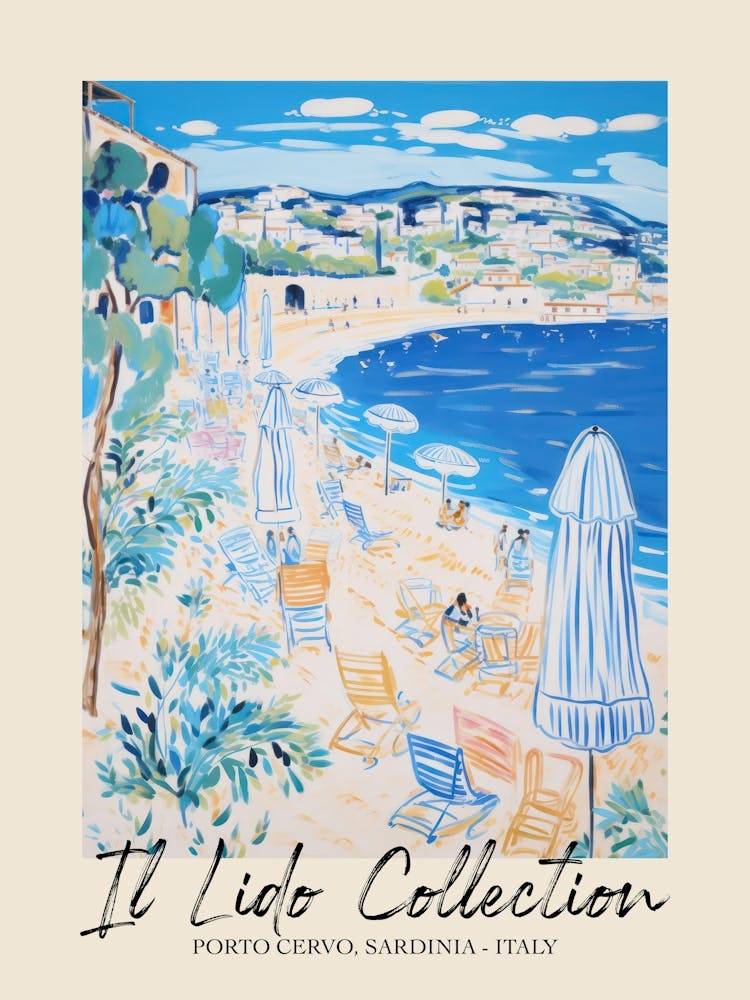 Porto Cervo, Sardinia   Italy Il Lido Collection Beach Club Poster 2