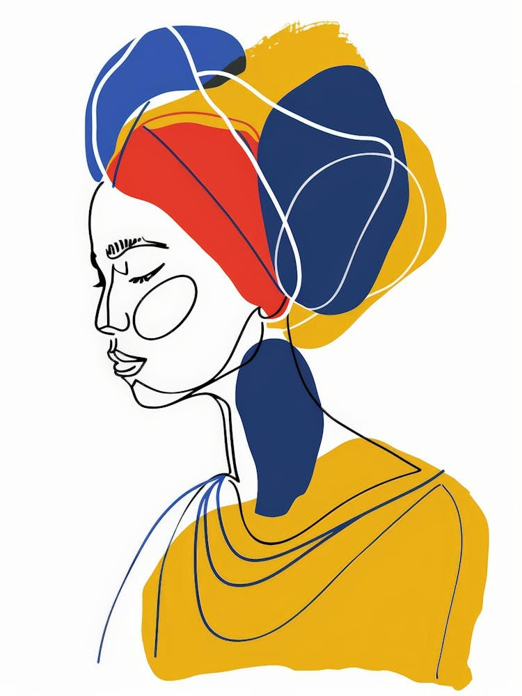 African Woman In Turban 16