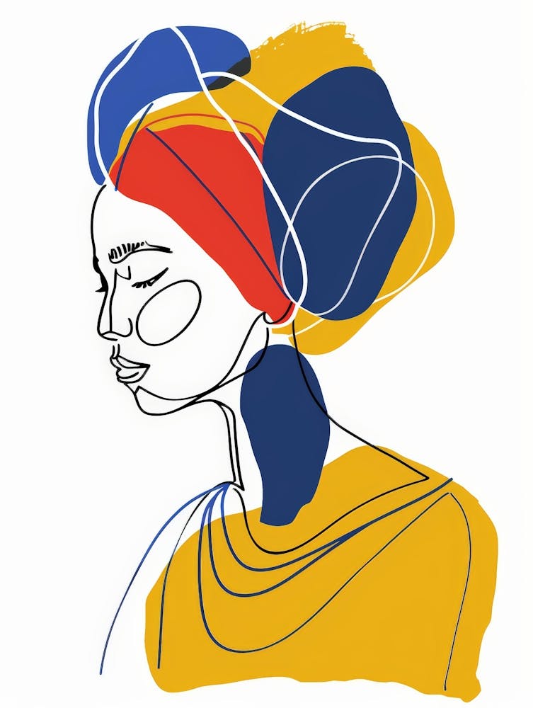 African Woman In Turban 16