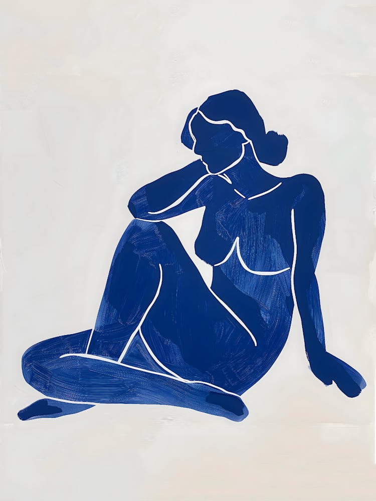 Blauer Akt