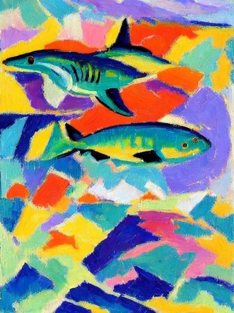 Sand Shark Matisse Inspired