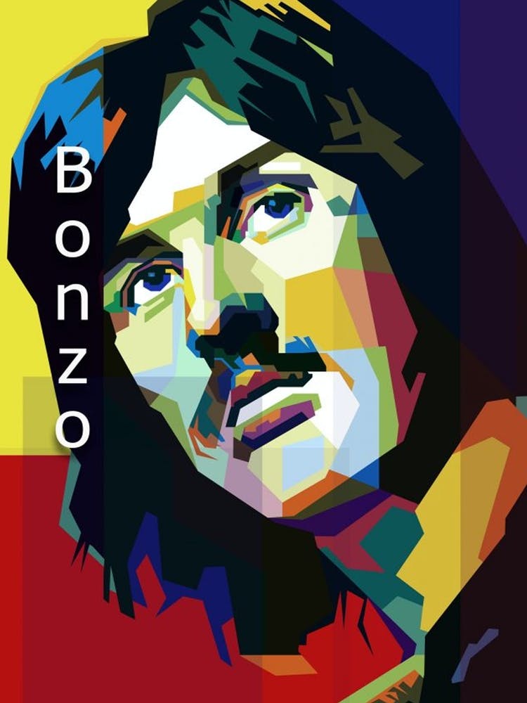 John Bonham Led Zeppelin Music Pop Art WPAP