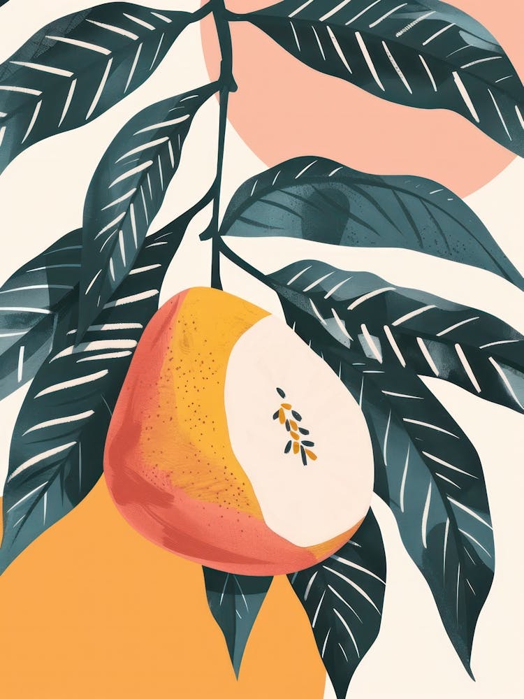 Guava Close Up Illustration 1