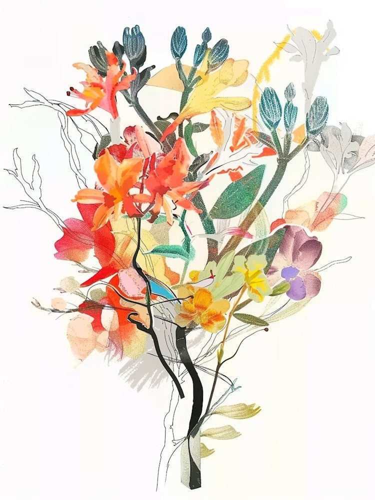 Kangaroo Paw Collage Flower Bouquet