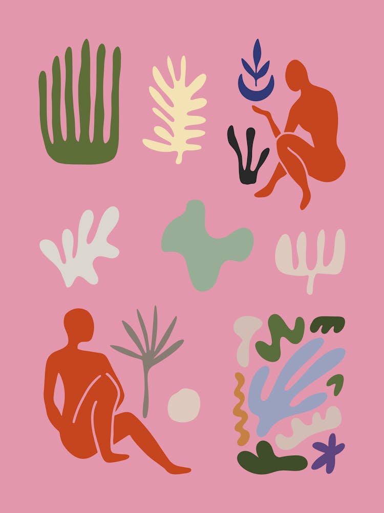 Henri Matisse Inspired Cutout Collage 1