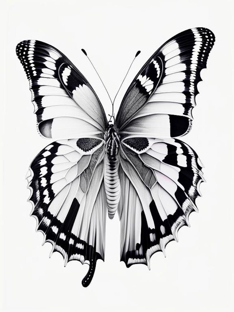 Monochrome Butterfly Decoupage 3