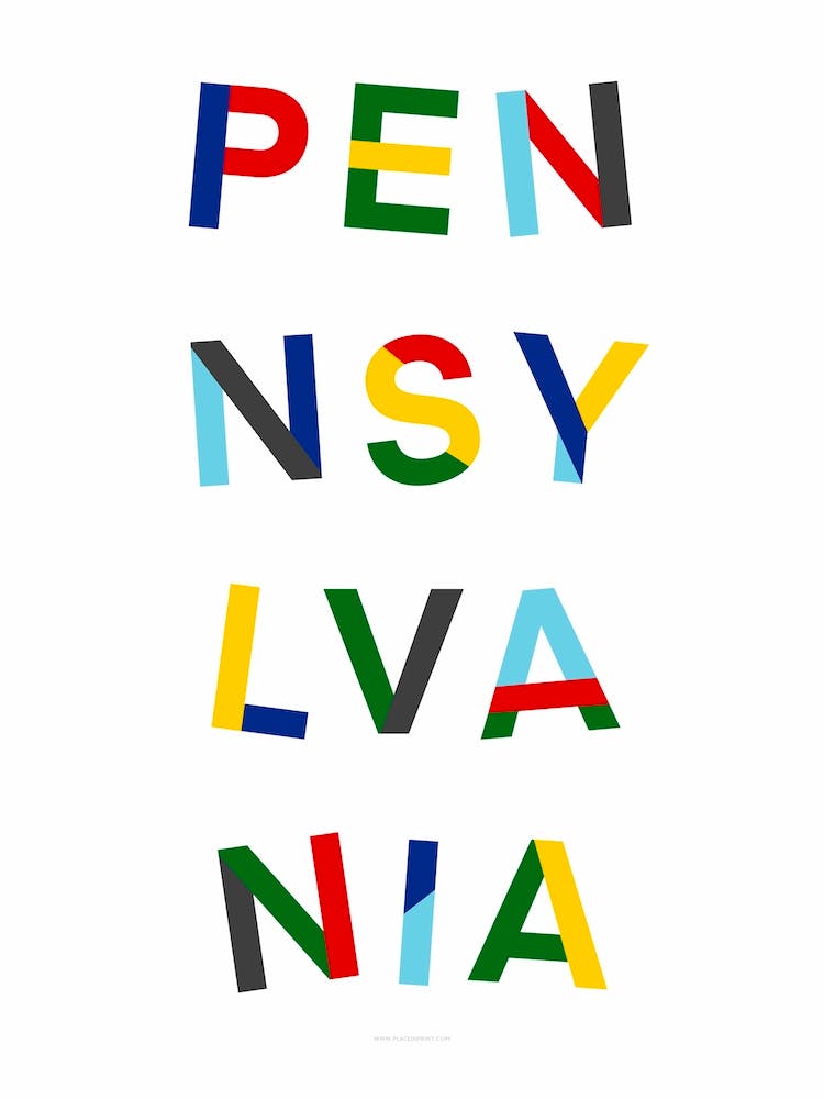 Pennsylvania State Flag Colours