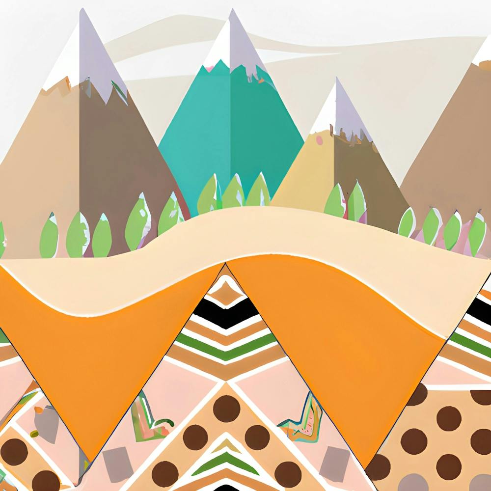 Abstract Mountain Landscape 2