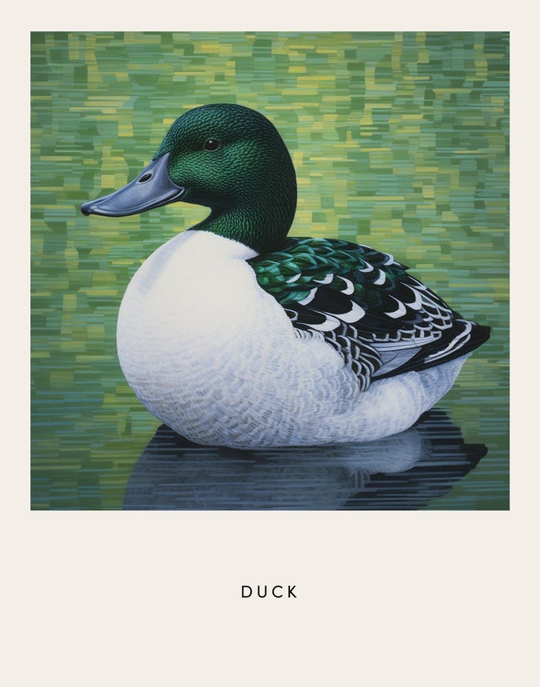 Ohara Koson Inspired Bird Painting Duck 2 Poster