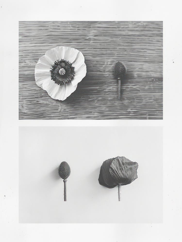 Poppy Flower Photo Collage 1