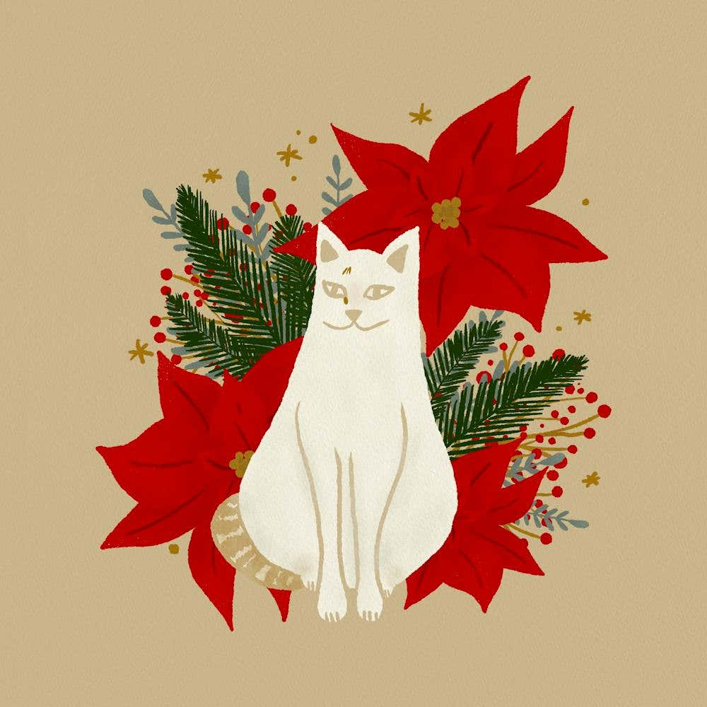 White Cat Christmas Classic