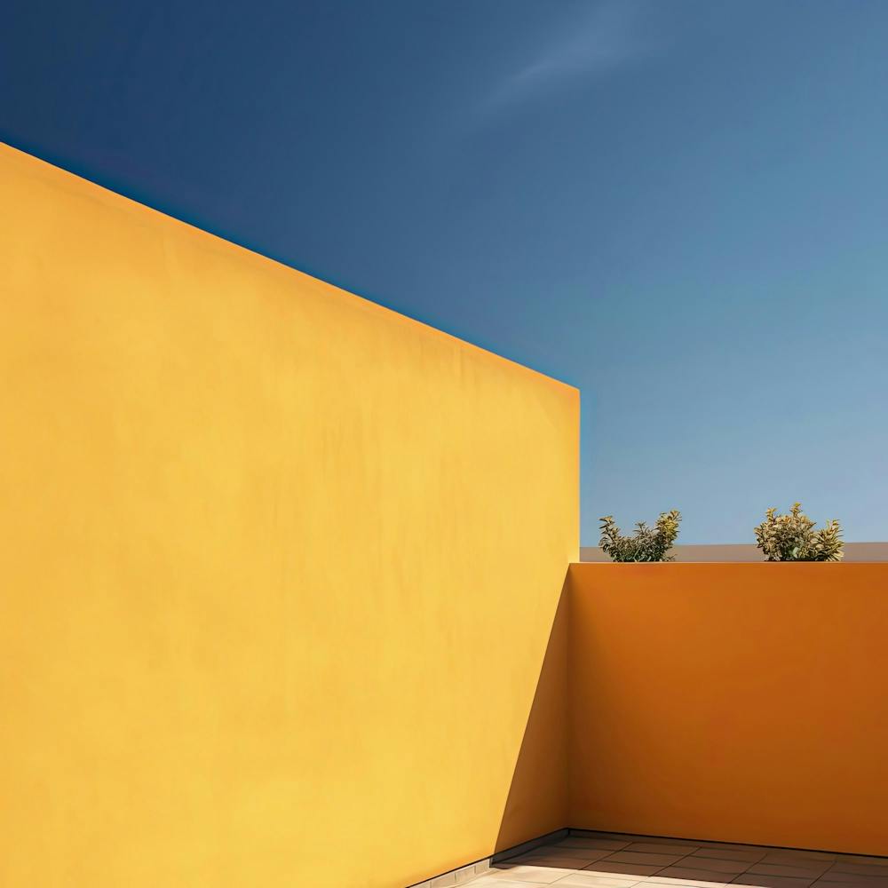 Yellow Wall And A The Beach Summer Photography