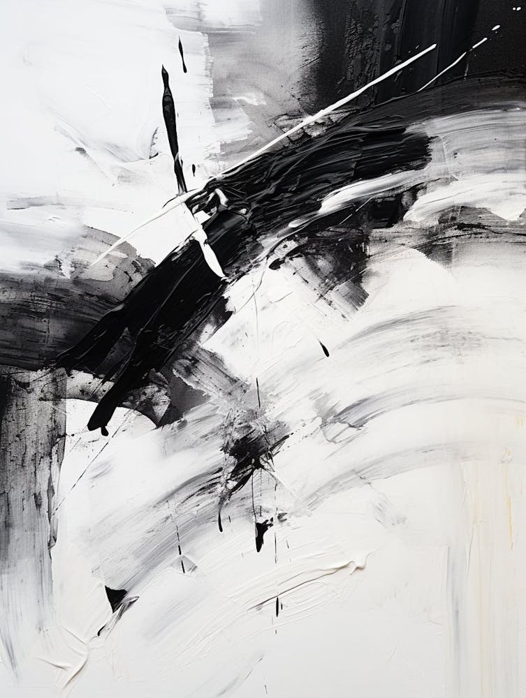 Timeless Reverie Abstract Black And White 12