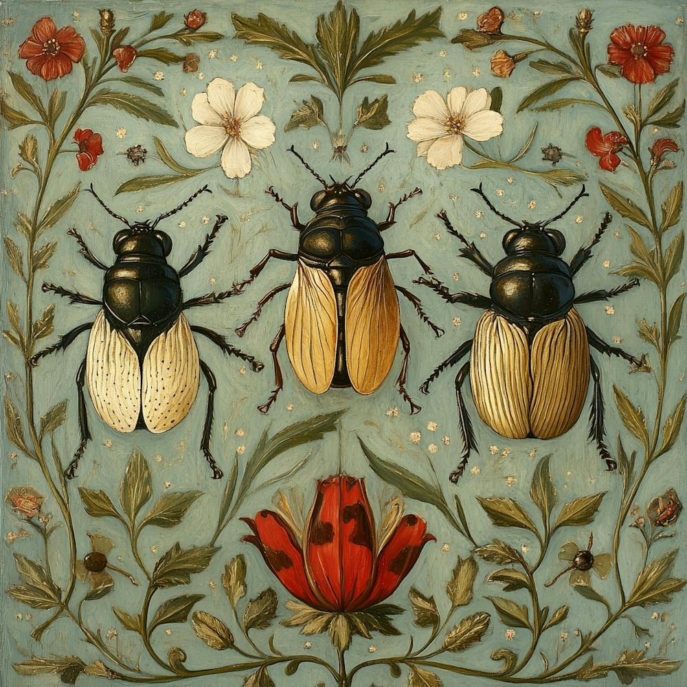 Beetle Trio Art