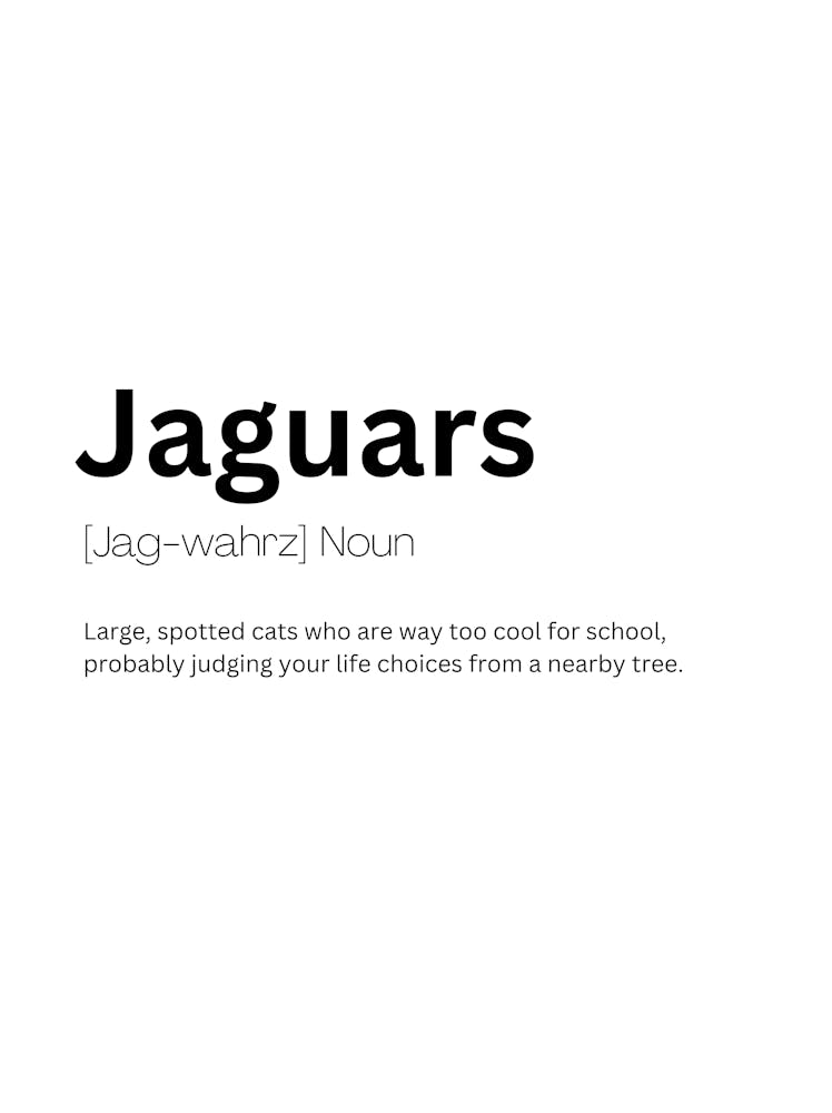 Jaguars Definition Meaning