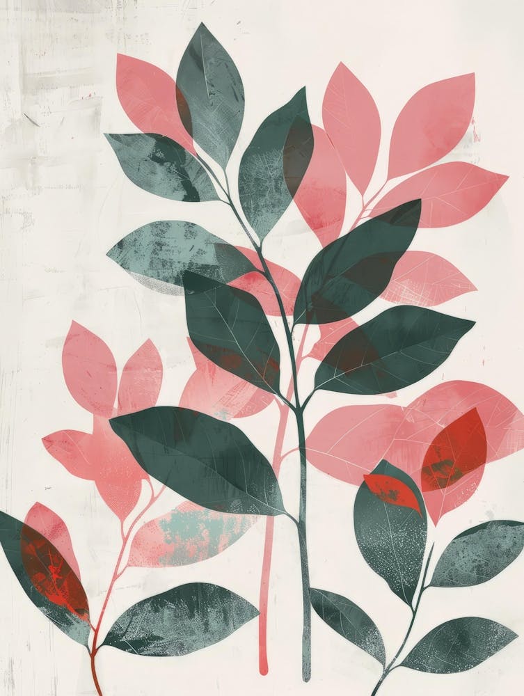 Pink Leaves 7