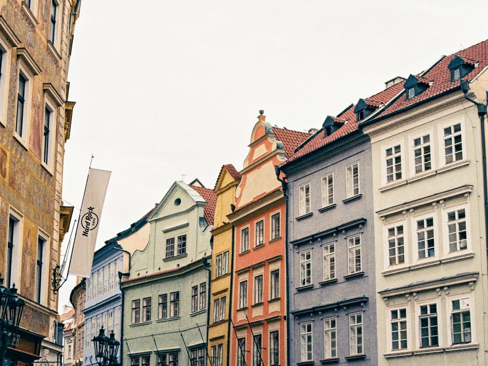Colorful Buildings In Prague