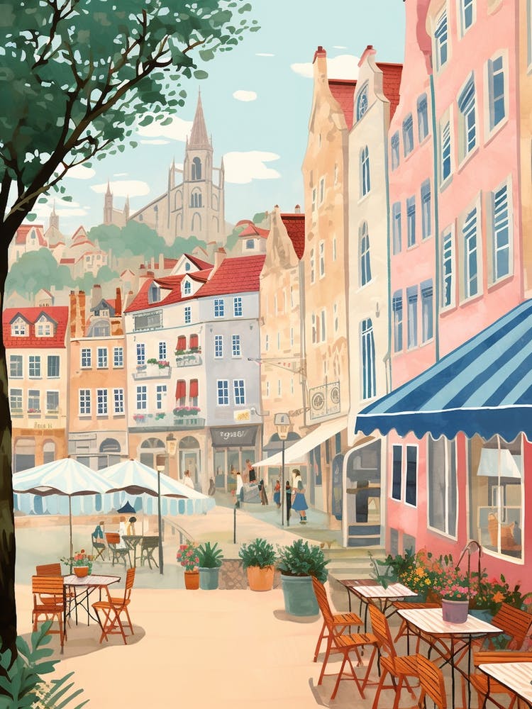 Santander Spain 2 Illustration