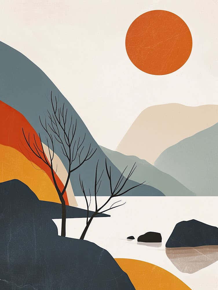 Lakeland Landscape, Scandinavian Simplicity