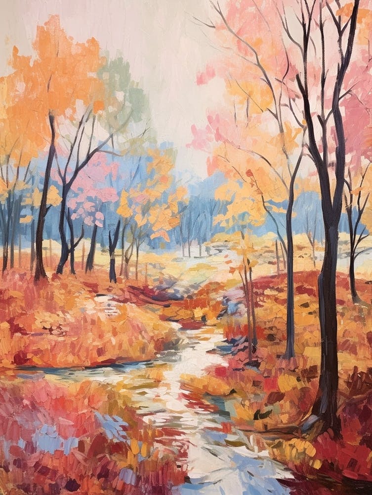 Jardins d'Automne Peinture Parco Sempione Italie 1