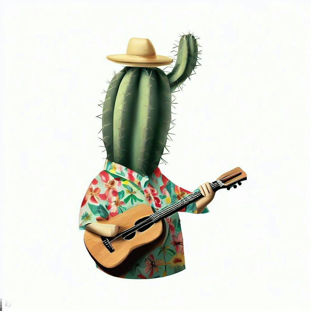 Cactus With Guitar 🎸