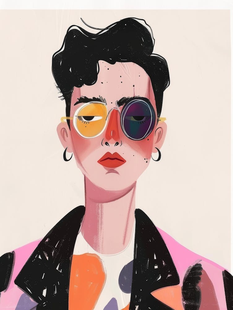 Portrait Of A Woman With Sunglasses 1