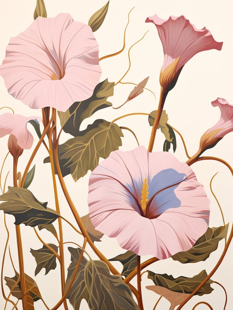 Floral Illustration Morning Glory 1
