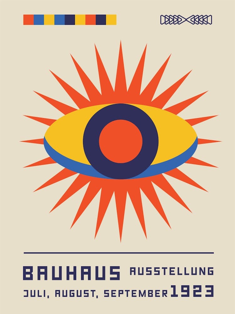 Bauhaus Colorful Eye Geometric