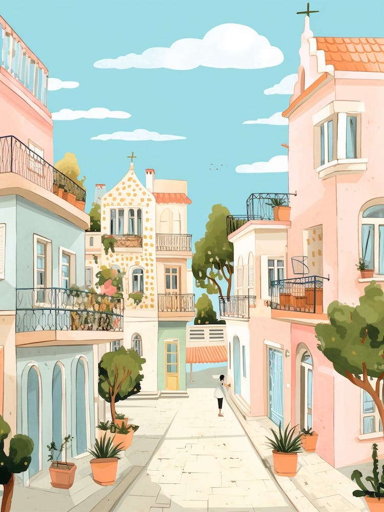 Limassol Cyprus 2 Illustration