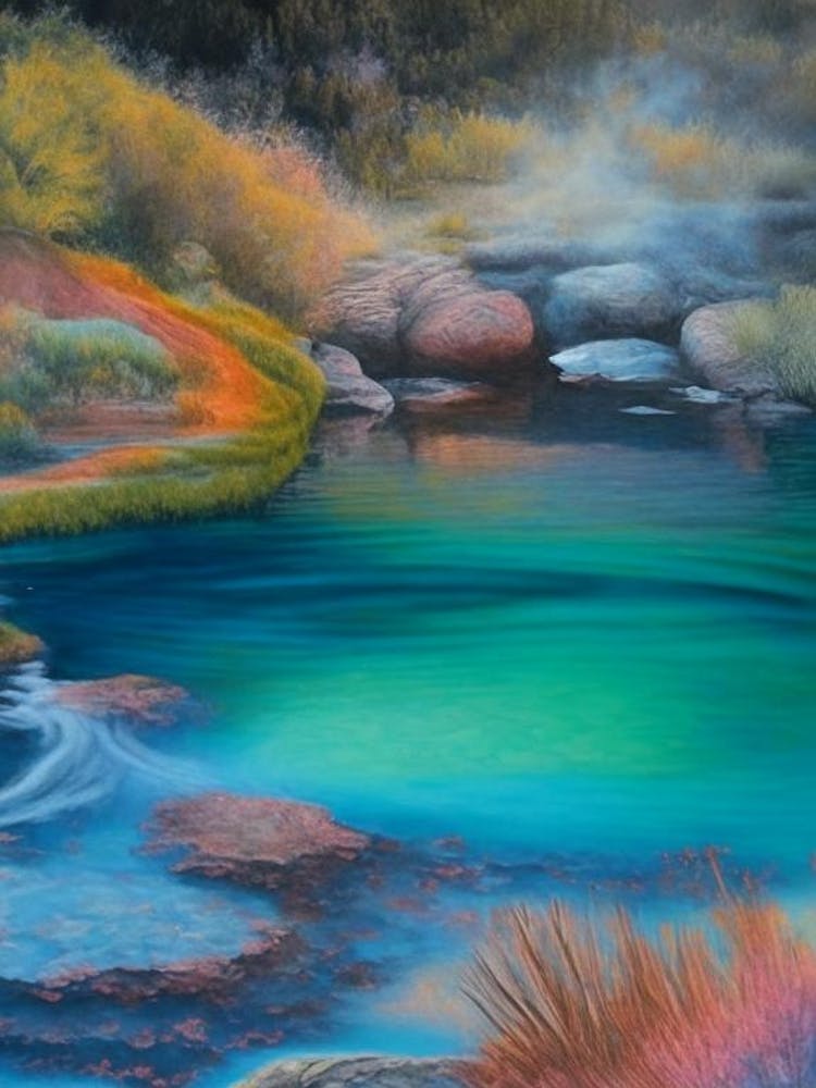 Hot Springs Waterscape Crayon 1