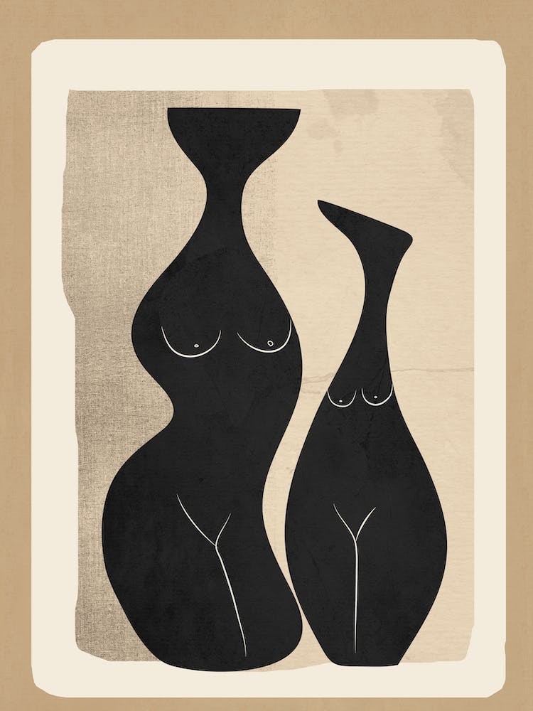 Modern Abstract Woman Body Vases 1
