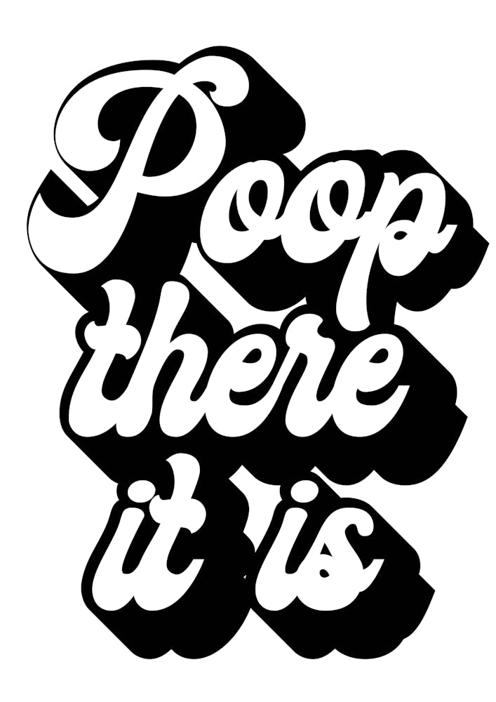 Poop There It Is Retro Font