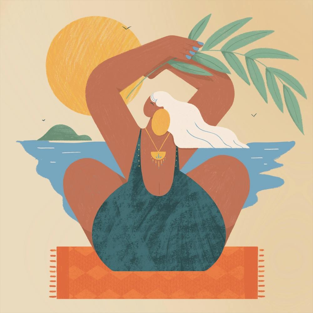 Beach Day Beige Square