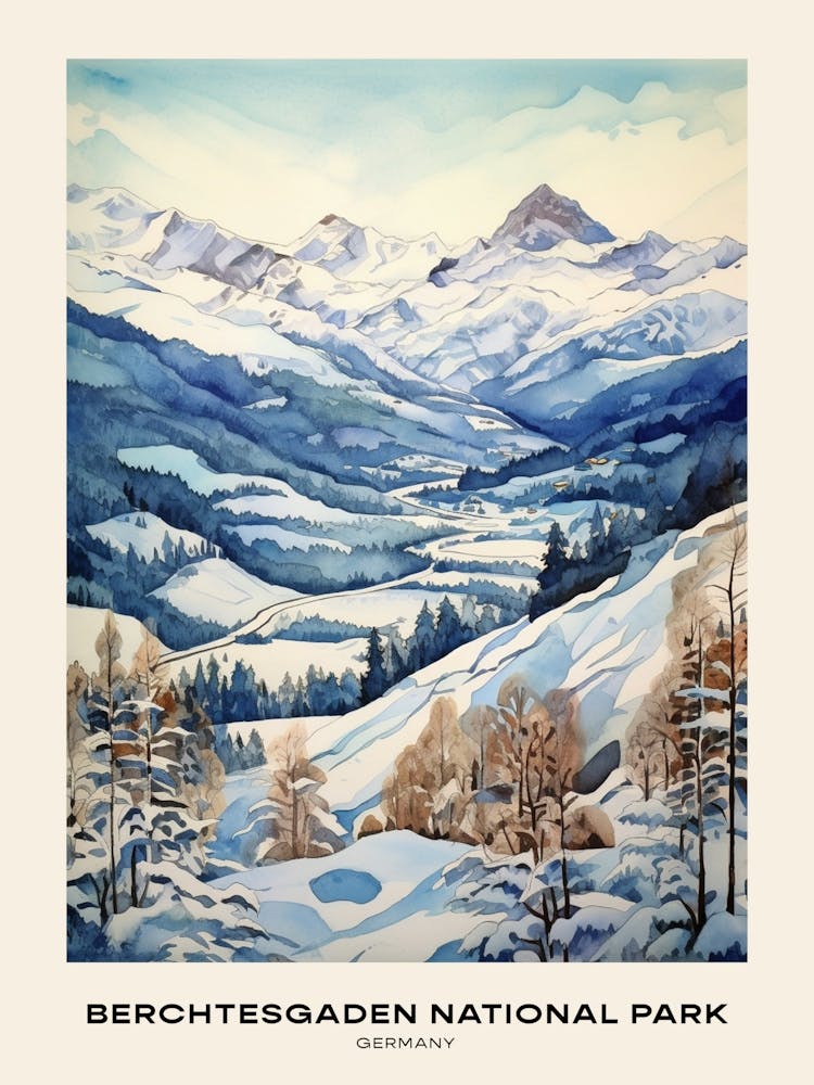 Parc National de Berchtesgaden Allemagne 6 Affiche
