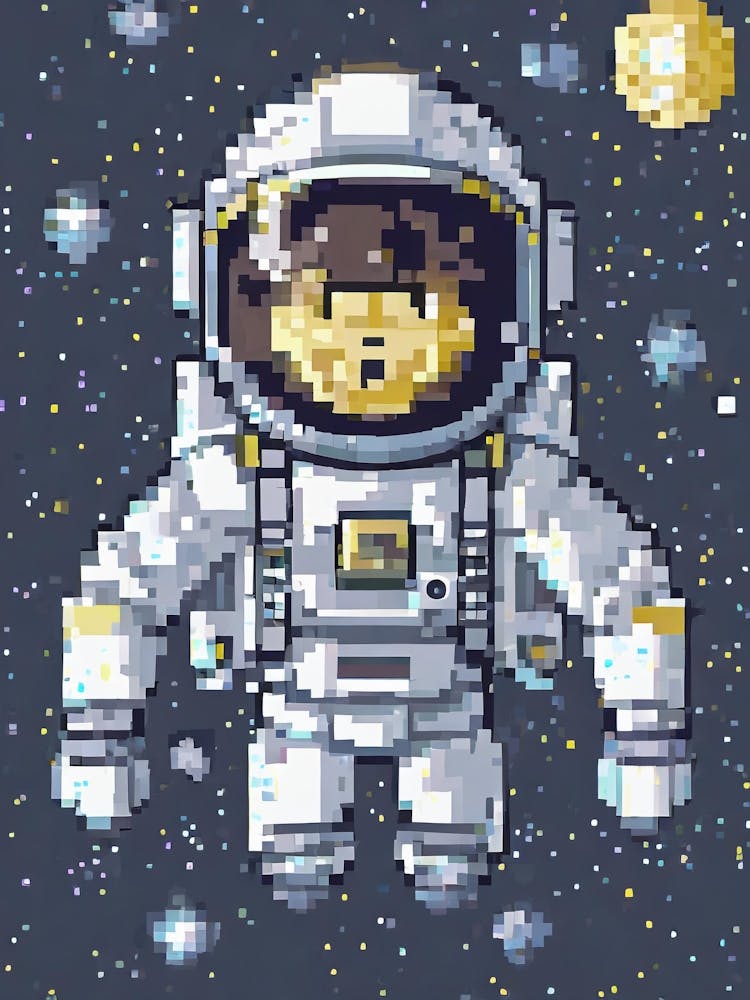 Astronaut Pixel Art