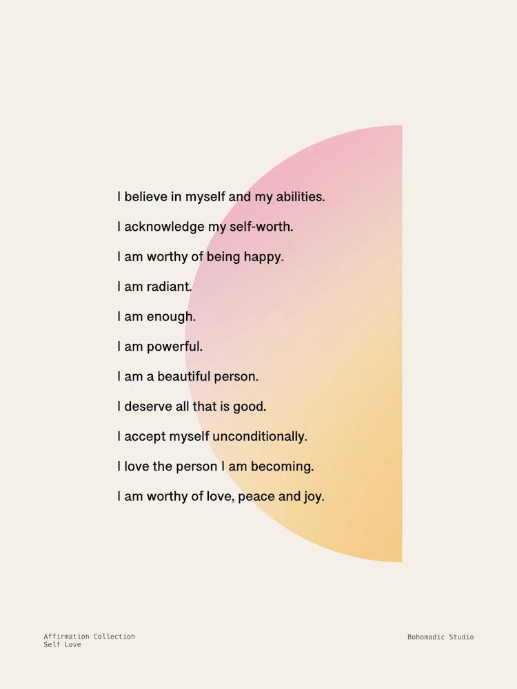 Affirmations Self Love