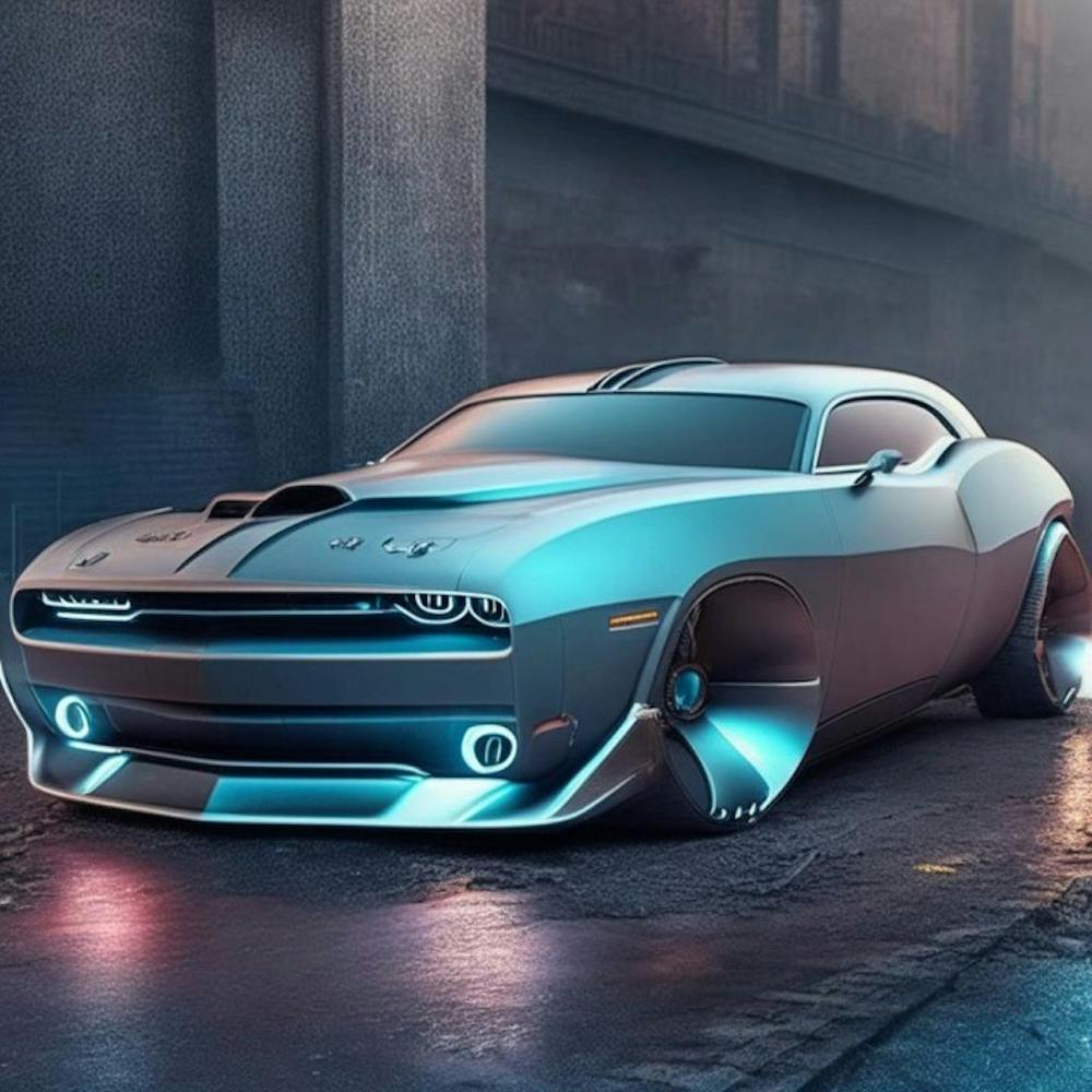 Futuristic-Dodge-Challenger-Graphic-