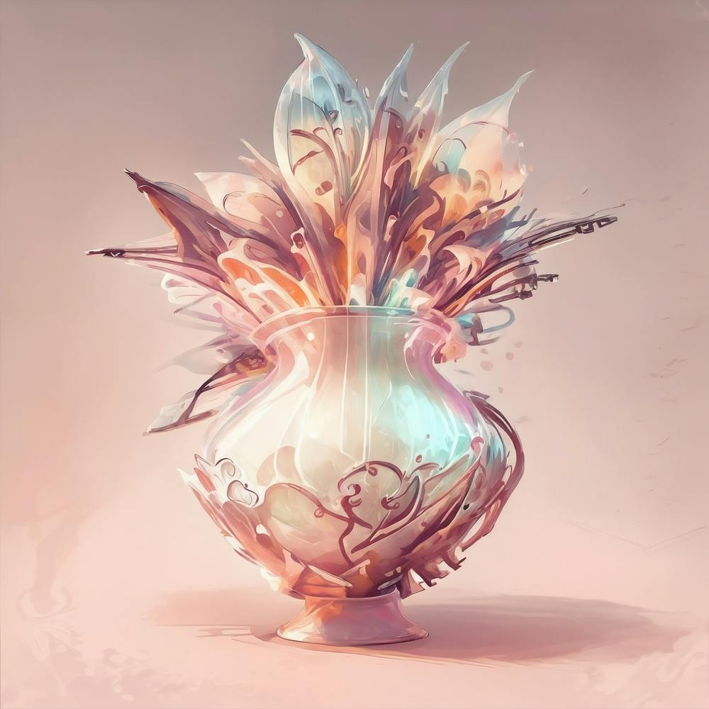 Fantacy Vase Of Flowers