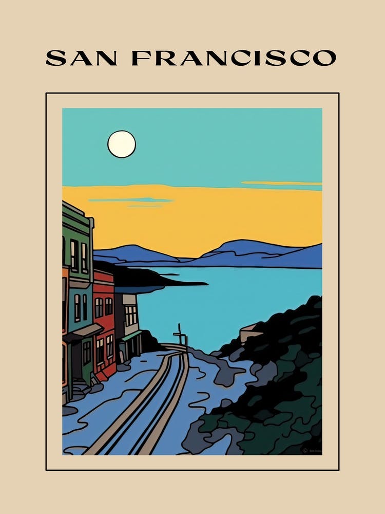 Minimal Design Style Of San Francisco, Usa 1 Poster